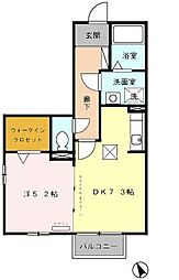 マノワールE・Y 1DKの間取図画像