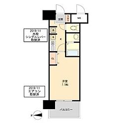 グランカーサ千代田 1Kの間取図画像