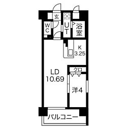 Primal千種luno 1LDKの間取図画像