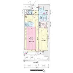 プレサンス栄ライズ 1LDKの間取図画像