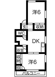 スカイプラザ 5階/5A