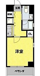 izumi 1Kの間取図画像