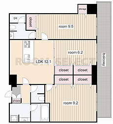 さくらヒルズニシキプラチナムレジデンス 3LDKの間取図画像