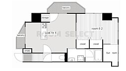 さくらHillsARAKO 1LDKの間取図画像