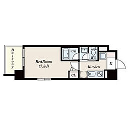 CITYSPIRE名古屋本陣 1Kの間取図画像
