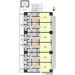 第18金山フクマルビル 1Kの間取図画像