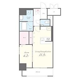 ルフレイユ泉久屋大通公園 1LDKの間取図画像