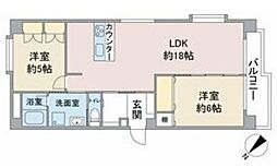 フェステ・SK 2LDKの間取図画像
