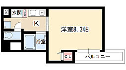 ちせんビル 1Kの間取図画像