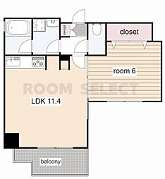 プリヴィアーレ金山 1LDKの間取図画像