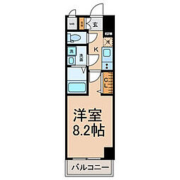 THE RESIDENCE SAKURAYAMA WEST 1Kの間取図画像