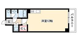 アクセス高辻 ワンルームの間取図画像