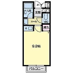 ドーム高峯 ワンルームの間取図画像