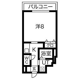 サン・錦本町ビル ワンルームの間取図画像