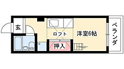 ルミナス・パル・ビラ ワンルームの間取図画像