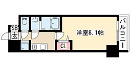 プレサンス東別院駅前 1Kの間取図画像