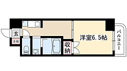 セントラル瑞穂 1DKの間取図画像