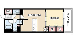 プレサンスグラン丸の内 1LDKの間取図画像