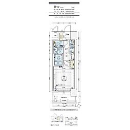 エステムコート名古屋ステーションクロス 1Kの間取図画像