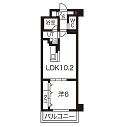 Stanza神村 1LDKの間取図画像