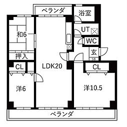 パークウエスト貴船A棟 3階/302