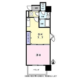 KDXレジデンス神宮前 1DKの間取図画像