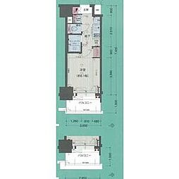 プレサンスSAKAE白川公園2 ワンルームの間取図画像