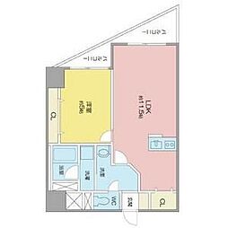 ベレーサ築地口ステーションタワー 1LDKの間取図画像