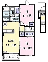 アオ アクア ベル II 2階/203