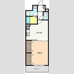 シェソワ21 1DKの間取図画像