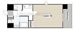 NEOJAPANESQUE出来町 1Kの間取図画像