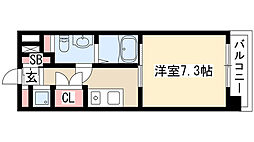YS上前津 1Kの間取図画像