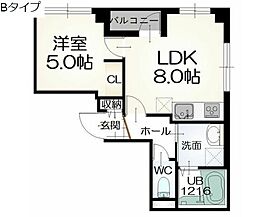 COMFORTCITY2 1LDKの間取図画像