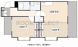第三仁ビル 2LDKの間取図画像