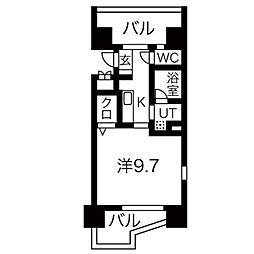 CASTELLOASSO 1Kの間取図画像
