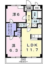 ソレアード山香 2階/203