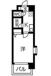 グレイス大曽根 1Kの間取図画像