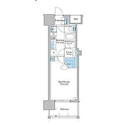 ブランシエスタ泉 1Kの間取図画像