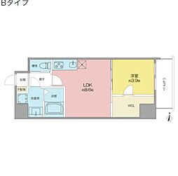 BMGRESIDENCE 1LDKの間取図画像