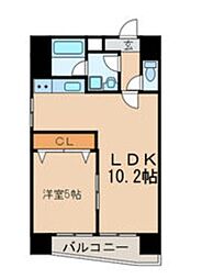 ESSE栄 1LDKの間取図画像