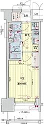 プレサンスNAGOYAファスト 1Kの間取図画像