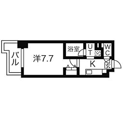 イースタンヒルズ藤が丘駅前 1Kの間取図画像