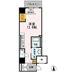 御幸レジデンス丸の内 ワンルームの間取図画像