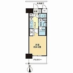 OKBアヴェニール菊井町 1Kの間取図画像