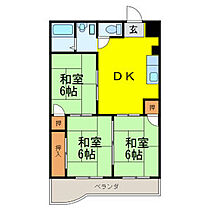 第5中村ハイツ 402 ｜ 愛知県名古屋市西区香呑町４丁目（賃貸マンション3DK・4階・57.20㎡） その2