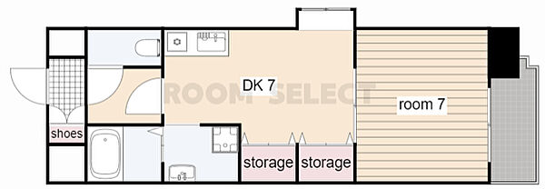 メゾン砂田橋 7C｜愛知県名古屋市東区大幸４丁目(賃貸マンション1DK・7階・33.00㎡)の写真 その2