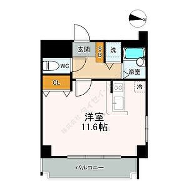 ライフステージ白壁II 201｜愛知県名古屋市東区白壁２丁目(賃貸マンション1R・2階・28.40㎡)の写真 その2