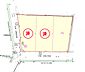 区画図：1号地：2,080万円（175.50m2予定）、2号地：済、3号地：済