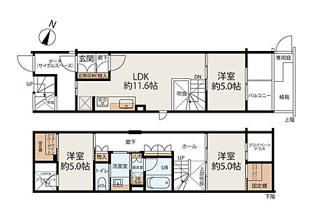 陽当たり良好な南向き3LDK。12帖超のLDKに加え、WIC付きで収納力も充実。ファミリーの快適な暮らしを支える住空間です。