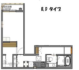 APEXローゲン 2階1Kの間取り